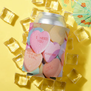 RAFRAÎCHISSEUR  POUR CANETTE LES COEURS DE LA BOUGIE DE VALENTINE