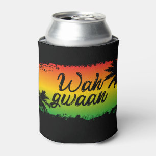 Rafraîchisseur Pour Canette Les couleurs du drapeau Wah Gwan Jamaican Whappen