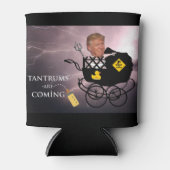 Rafraîchisseur Pour Canette Les ennuis arrivent / Anti Trump, (Devant)