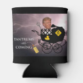 Rafraîchisseur Pour Canette Les ennuis arrivent / Anti Trump, (Dos)