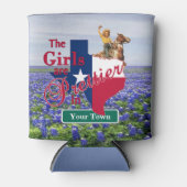 Rafraîchisseur Pour Canette Les filles texanes sont plus jolies dans le bluebo (Devant)