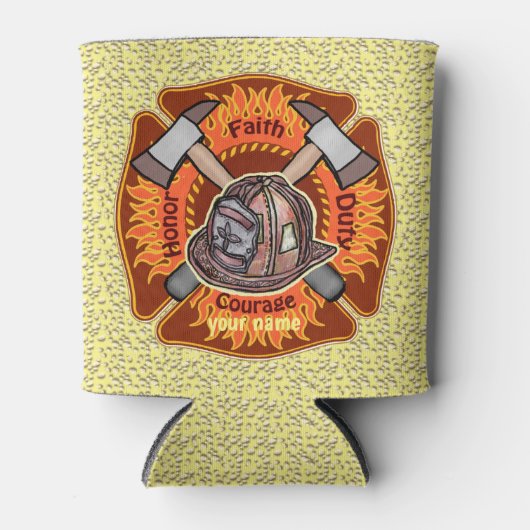 Rafraîchisseur Pour Canette Les flammes des pompiers peuvent refroidir (Devant)