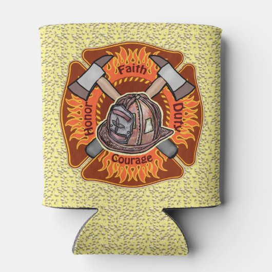 Rafraîchisseur Pour Canette Les flammes des pompiers peuvent refroidir (Dos)