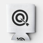 Rafraîchisseur Pour Canette Les fléchettes : Tais-toi et jette. (Dos)