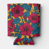 Rafraîchisseur Pour Canette Les fleurs d'Hibiscus (Devant)