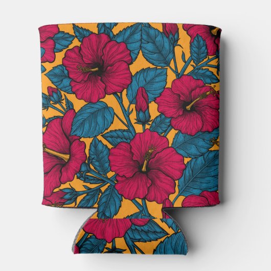 Rafraîchisseur Pour Canette Les fleurs d'Hibiscus (Dos)