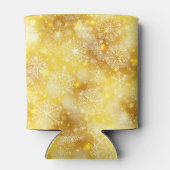 Rafraîchisseur Pour Canette Les flocons de neige en or (Dos)