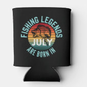 RAFRAÎCHISSEUR  POUR CANETTE LES LÉGENDES DE PÊCHE SONT NÉES EN JUILLET (Dos)