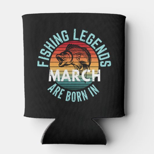 RAFRAÎCHISSEUR POUR CANETTE LES LÉGENDES DE PÊCHE SONT NÉES EN MARS (Dos)