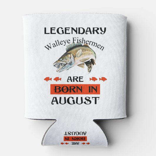 Rafraîchisseur Pour Canette Les pêcheurs légendaires de walleye sont nés en ao (Dos)