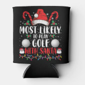 Rafraîchisseur Pour Canette Les Plus Probables De Jouer Au Golf Avec Père Noël (Devant)