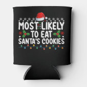 Rafraîchisseur Pour Canette Les Plus Susceptibles De Manger Père Noël Cookies (Devant)