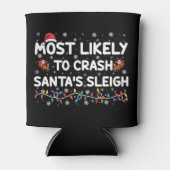 Rafraîchisseur Pour Canette Les Plus Susceptibles D'Écraser Santas Sleigh Drôl (Devant)