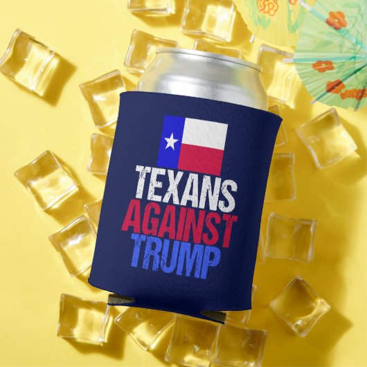 Rafraîchisseur Pour Canette Les Texans contre Trump Blue (Été in situ)