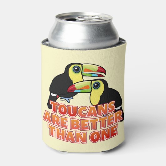 Rafraîchisseur Pour Canette Les Toucans Vont Mieux Qu'Un (Can devant)