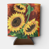 Rafraîchisseur Pour Canette Les tournesols peuvent refroidir (Devant)