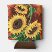 Rafraîchisseur Pour Canette Les tournesols peuvent refroidir (Dos)