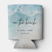 Rafraîchisseur Pour Canette L'Été Sur La Plage Mariage Faveurs (Dos)