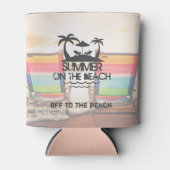 Rafraîchisseur Pour Canette L'été sur la plage | Personnalisé (Devant)