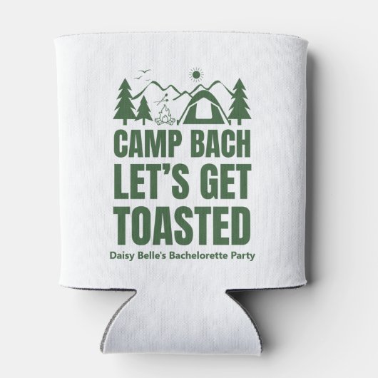Rafraîchisseur Pour Canette Let's Get Toasted Bachelorette Green (Dos)