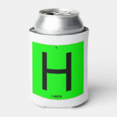 Rafraîchisseur Pour Canette Letter H periodic table of elements (Can devant)