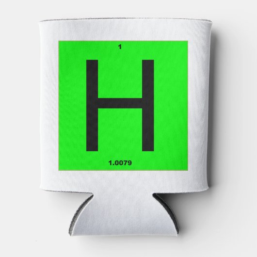 Rafraîchisseur Pour Canette Letter H periodic table of elements (Devant)