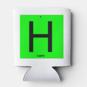 Rafraîchisseur Pour Canette Letter H periodic table of elements (Dos)