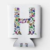 Rafraîchisseur Pour Canette Lettre H Monogramme (Dos)