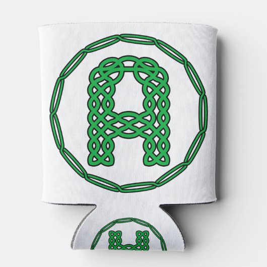 Rafraîchisseur Pour Canette Lettre Initiale A Monogramme En Style Celtique (Dos)