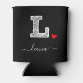 RAFRAÎCHISSEUR POUR CANETTE LETTRE L, PEAU DE RECOUVREMENT (Devant)