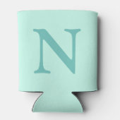 Rafraîchisseur Pour Canette LETTRE Turquoise CLAIRE INITIALE Bleu tendance Min (Dos)