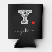 Rafraîchisseur Pour Canette LETTRE Y MONOGRAPHIQUE D'ÉCRAN RÉtro, Pâte de refr (Devant)