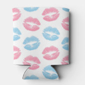 Rafraîchisseur Pour Canette Lèvres bleues et roses Motif, Baguette à lèvres, B (Dos)