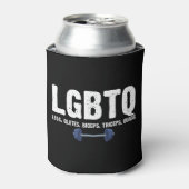 Rafraîchisseur Pour Canette LGBTQ Legs Glutes Biceps Triceps Quads Gym Lover (Can devant)