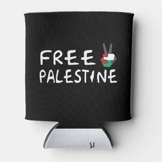 Rafraîchisseur Pour Canette Libérer la Palestine (Devant)