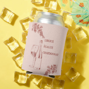Rafraîchisseur Pour Canette Liberté Égalité Chardonnay Drôle Illustration de v