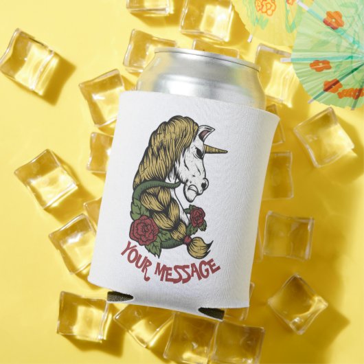 Rafraîchisseur Pour Canette Licorne Rose (Été in situ)