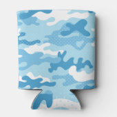 Rafraîchisseur Pour Canette Light Blue Camouflage Pattern Beverage Insulator (Dos)