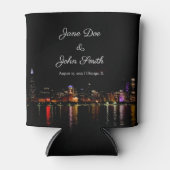 Rafraîchisseur Pour Canette Ligne Skyline Chicago personnalisée (Devant)