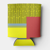 Rafraîchisseur Pour Canette Lignes Abstraites et rectangles (Devant)