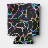 Rafraîchisseur Pour Canette Lignes courbes multicolores cool (Devant)