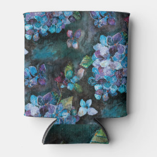 Rafraîchisseur Pour Canette Lilac Hydrangea : Motif floral foncé