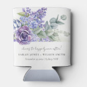 Rafraîchisseur Pour Canette Lilac Succulent Eucalyptus Botanical Bunch Mariage (Dos)