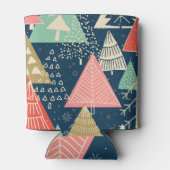 Rafraîchisseur Pour Canette L'Illustration Festive Des Arbres De Noël. (Dos)