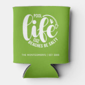 Rafraîchisseur Pour Canette Lime de vie de piscine vert (Devant)