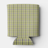 Rafraîchisseur Pour Canette Lime Green Plaid Classic Pattern Retro (Dos)