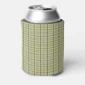 Rafraîchisseur Pour Canette Lime Green Plaid Classic Pattern Retro (Can Dos)