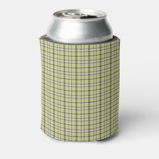 Rafraîchisseur Pour Canette Lime Green Plaid Classic Pattern Retro (Can Dos)