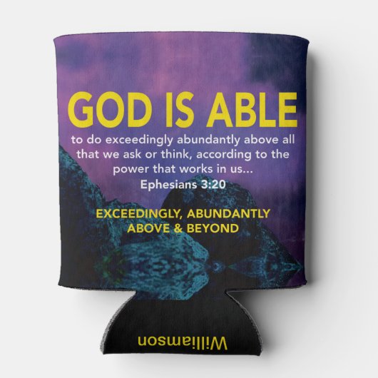 Rafraîchisseur Pour Canette L'Inspiration chrétienne DIEU EST CAPABLE (Dos)