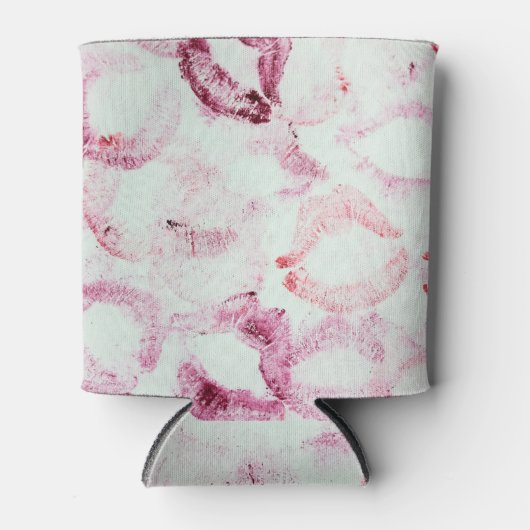 Rafraîchisseur Pour Canette Lipstick Kiss : Motif de déclaration d'amour (Devant)